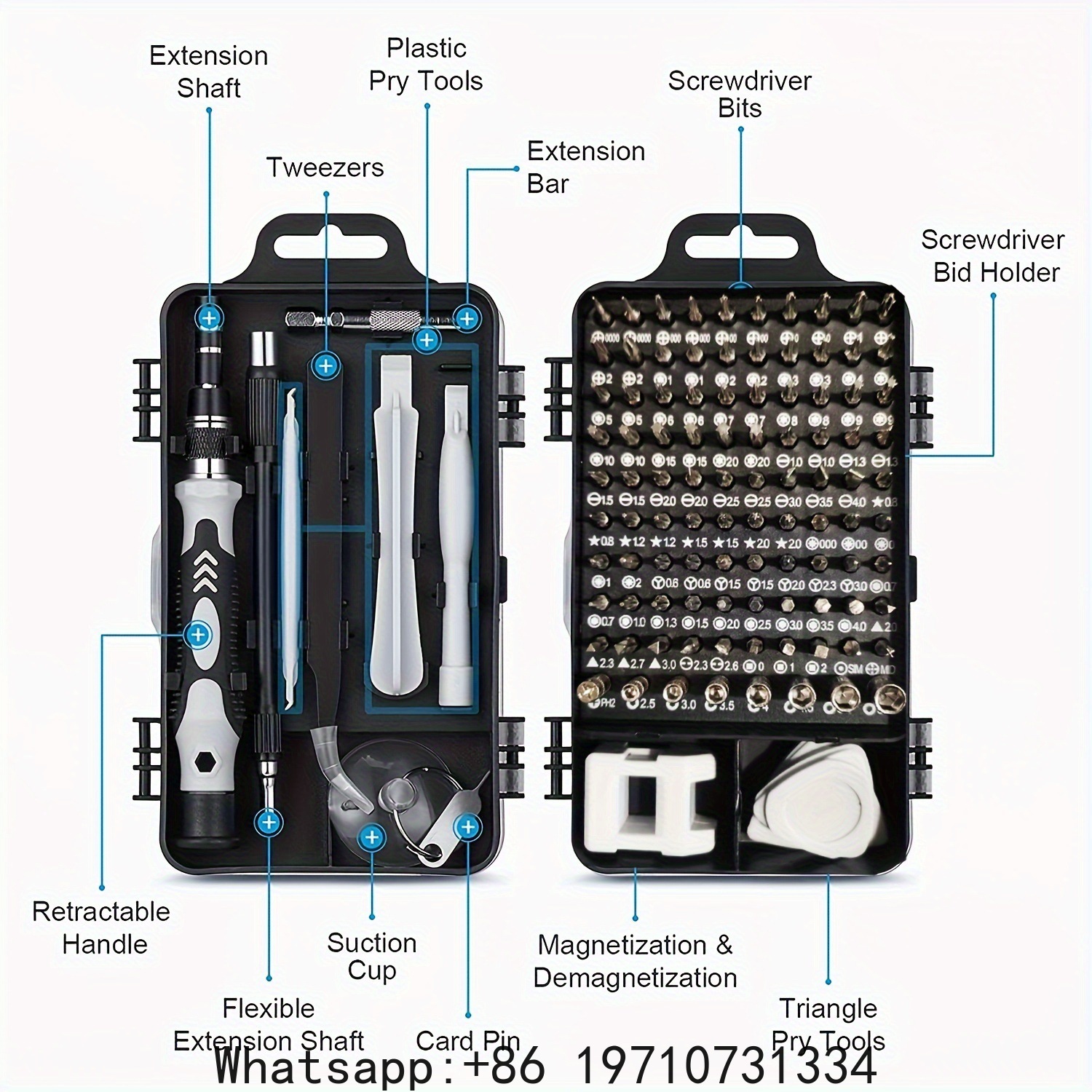 磁気精密ドライバーセット 115 in 1 電子機器修理ツー - Electronics Repair Tools のレビューと価格