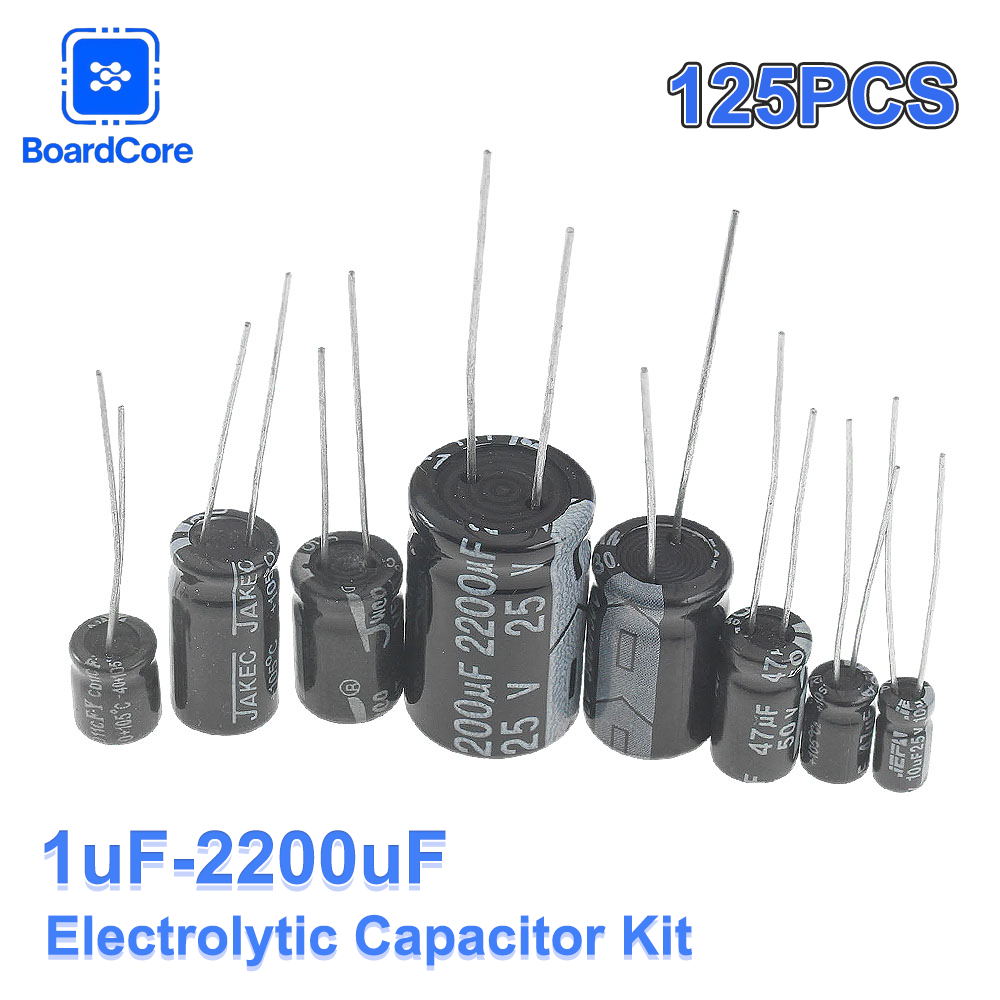 25 値 125 個電解コンデンサキット 1μF-2200μ - Electronics Repair Hobby のレビューと価格