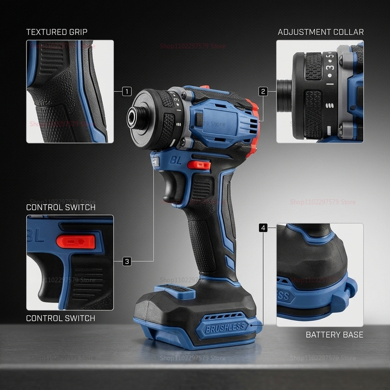 ブラシレス電動ドライバー、1/4インチ、4000RPM、2段 - Electronics Repair Tools のレビューと価格